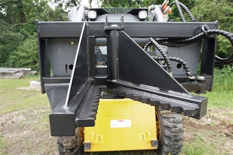 skid steer tree fence & post puller attachment|skid steer attachments.